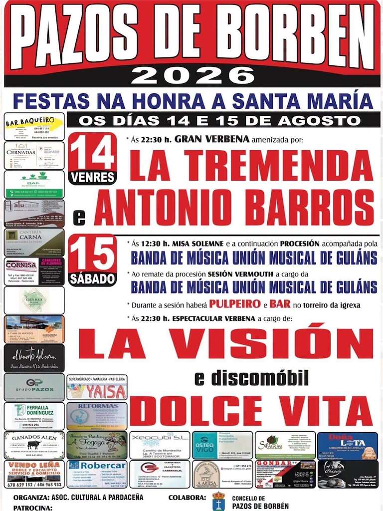 Santa María (2026) en Pazos de Borbén