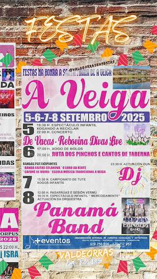 Fechas, información, programa, cartel, imágenes, mapa y ubicación de Santa María  en  Veiga