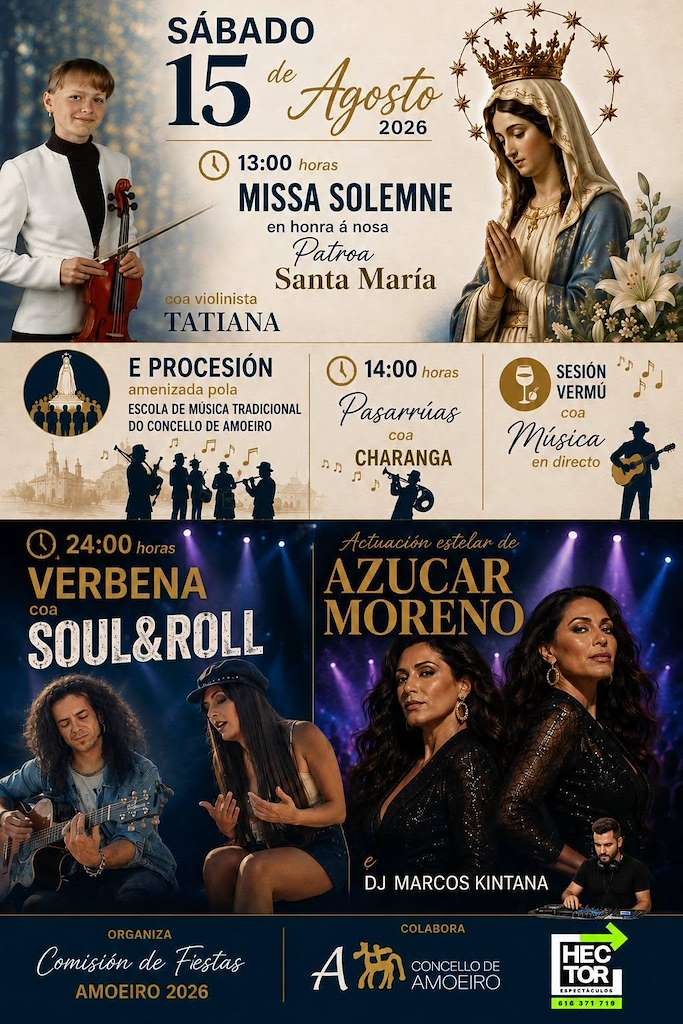 Santa María y San Roque (2026) en Amoeiro
