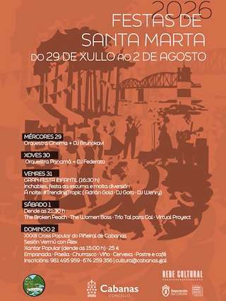 Fechas, información, programa, cartel, imágenes, mapa y ubicación de Santa Marta (2026)  en  Cabanas