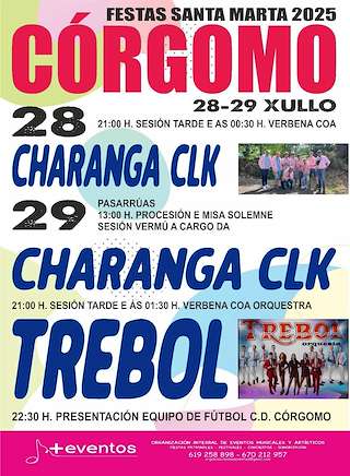 Fechas, información, programa, cartel, imágenes, mapa y ubicación de Santa Marta de Córgomo  en  Vilamartín de Valdeorras