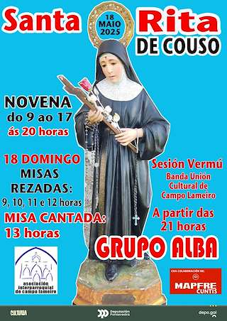 Fechas, información, programa, cartel, imágenes, mapa y ubicación de Santa Rita de Couso  en  Campo Lameiro