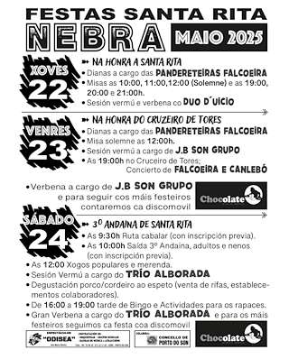 Fechas, información, programa, cartel, imágenes, mapa y ubicación de Santa Rita de Nebra  en  O Porto do Son