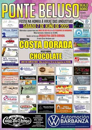 Fechas, información, programa, cartel, imágenes, mapa y ubicación de Santa Rita e Virxe das Angustias de Ponte Beluso (2026)  en  Boiro