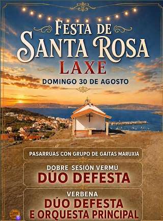 Fechas, información, programa, cartel, imágenes, mapa y ubicación de Santa Rosa (2026)  en  Laxe