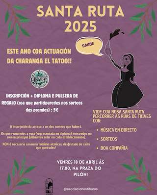Fechas, información, programa, cartel, imágenes, mapa y ubicación de Santa Ruta  en  A Pobra de Trives