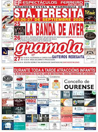 Fechas, información, programa, cartel, imágenes, mapa y ubicación de Santa Teresita (2026) en Ourense