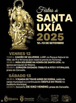 Fechas, información, programa, cartel, imágenes, mapa y ubicación de Santa Uxía  en  Ribeira