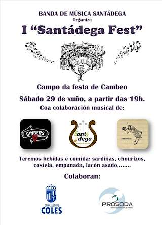 Fechas, información, programa, cartel, imágenes, mapa y ubicación de Santádega Fest   en  Coles