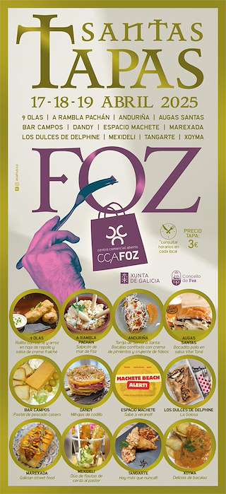 Fechas, información, programa, cartel, imágenes, mapa y ubicación de Santas Tapas  en  Foz