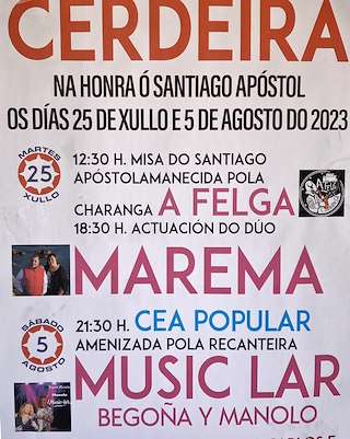 Santiago Apóstol de Cerdeira  en Xunqueira de Ambía