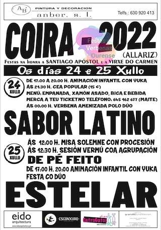 Santiago Apóstol e Virxe do Carmen de Coira (2026) en Allariz