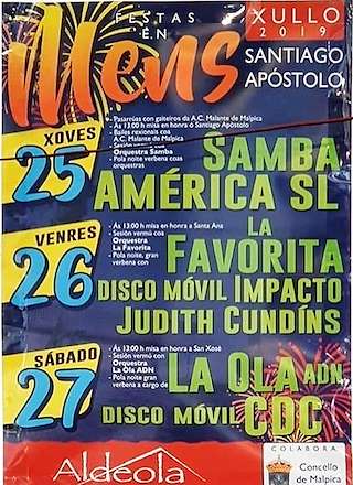 Santiago Apóstol, Santa Ana e San Xosé de Mens en Malpica de Bergantiños