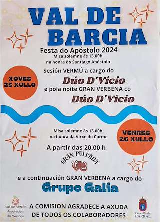 Santiago Apóstolo de Barcia en Carral