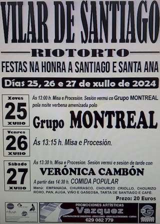 Santiago e Santa Ana de Vilar de Santiago en Riotorto