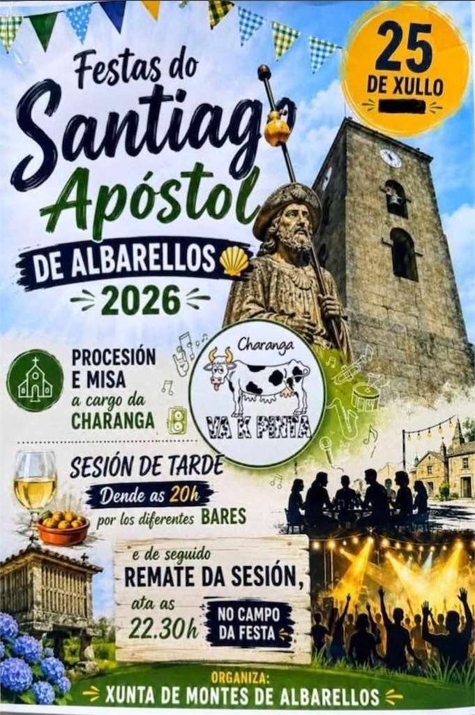 Santiago Apóstol de Albarellos (2026) en Monterrei