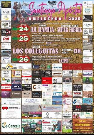 Fechas, información, programa, cartel, imágenes, mapa y ubicación de Santiago Apóstol de Ameixenda  en  Cee