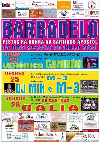 Fechas, información, programa, cartel, imágenes, mapa y ubicación de Santiago Apóstol de Barbadelo  en  Sarria