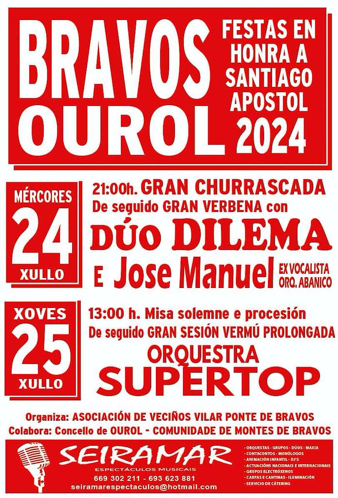 Santiago Apóstol de Bravos (2024) en Ourol