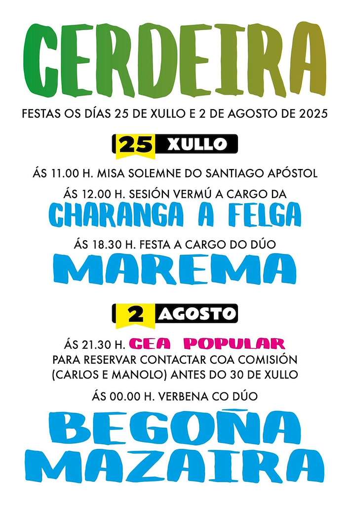 Santiago Apóstol de Cerdeira  (2025) en Xunqueira de Ambía