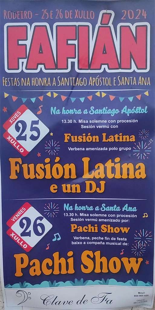 Santiago Apóstol de Fafián (2025) en Rodeiro