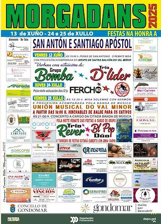 Fechas, información, programa, cartel, imágenes, mapa y ubicación de Santiago Apóstol de Morgadáns  en  Gondomar