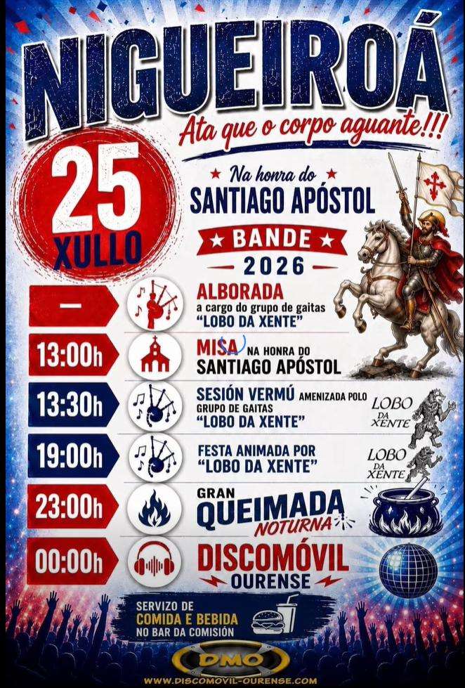  Santiago Apóstol de Nigueiroá (2026) en Bande