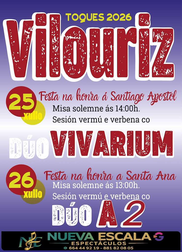 Santiago Apóstol e Santa Ana de Vilouriz  (2026) en Toques