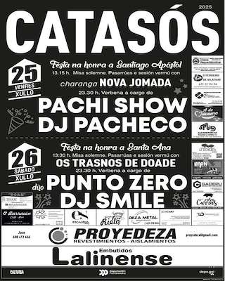 Fechas, información, programa, cartel, imágenes, mapa y ubicación de Santiago Apóstol y Santa Ana de Catasós  en  Lalín