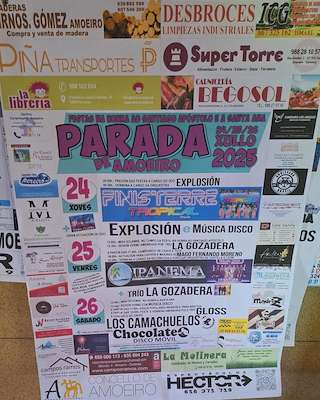 Fechas, información, programa, cartel, imágenes, mapa y ubicación de Santiago Apóstol y Santa Ana de Parada  en  Amoeiro