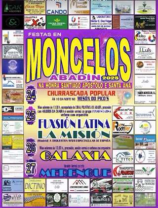 Fechas, información, programa, cartel, imágenes, mapa y ubicación de Santiago Apóstolo e Santa Ana de Moncelos  en  Abadín