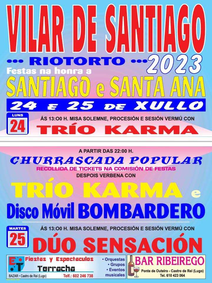 Santiago e Santa Ana de Vilar de Santiago en Riotorto
