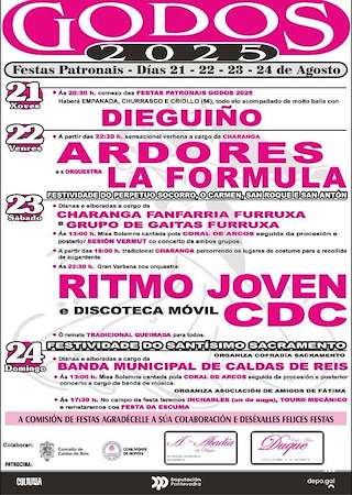 Fechas, información, programa, cartel, imágenes, mapa y ubicación de Santísimo Sacramento de Godos  en  Caldas de Reis