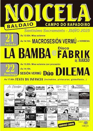 Fechas, información, programa, cartel, imágenes, mapa y ubicación de Santísimo Sacramento de Noicela  en  Carballo