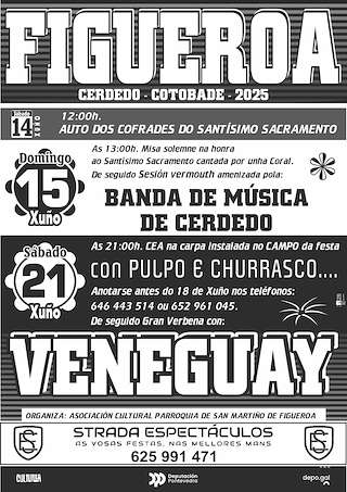 Fechas, información, programa, cartel, imágenes, mapa y ubicación de Santísimo Sacramento de San Martiño de Figueroa  en  Cerdedo-Cotobade
