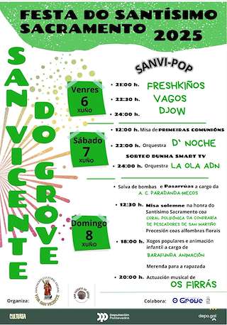 Fechas, información, programa, cartel, imágenes, mapa y ubicación de Santísimo Sacramento de San Vicente  en  O Grove