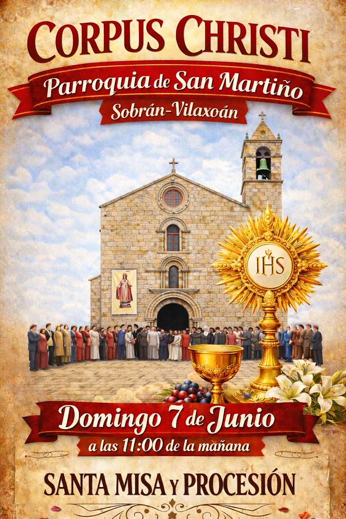 Santísimo Sacramento de Sobrán (2026) en Vilagarcía de Arousa