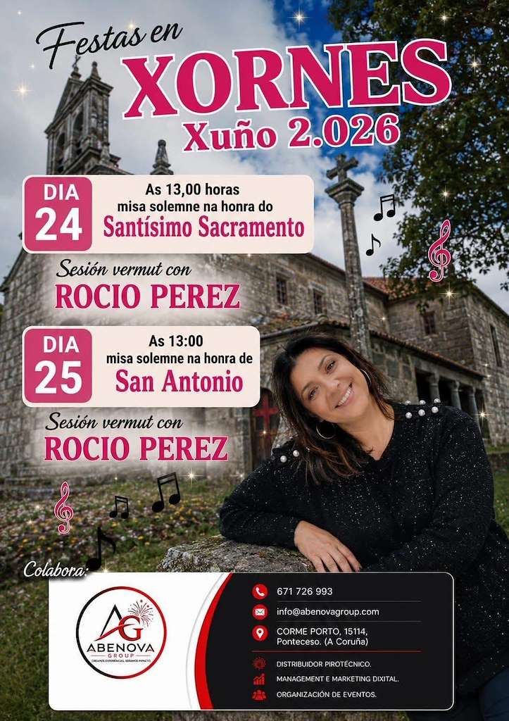 Santísimo Sacramento e San Antonio de Xornes (2026) en Ponteceso