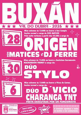 Fechas, información, programa, cartel, imágenes, mapa y ubicación de Santísimo Sacramento e San Campio de Buxán (2026) en Val do Dubra