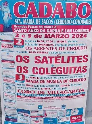 Santo Anxo da Garda de Cádabo en Cerdedo-Cotobade