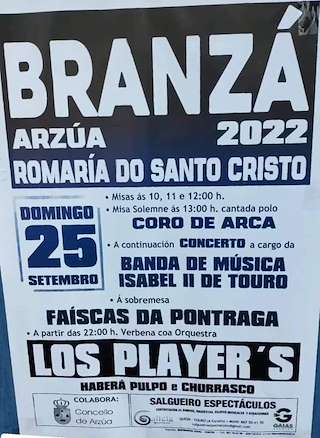 Santo Cristo de Branzá en Arzúa