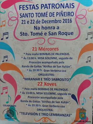 Santo Tomé y San Roque de Piñeiro (2025) en Marín
