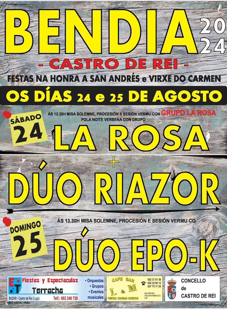 Santo Andrés e Virxe do Carme de Bendia en Castro de Rei