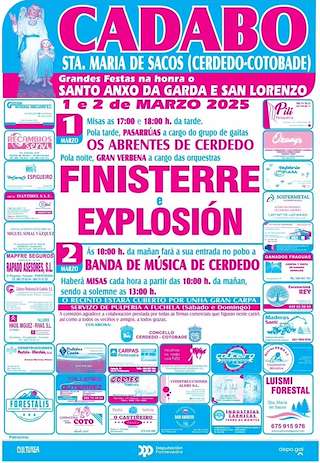 Fechas, información, programa, cartel, imágenes, mapa y ubicación de Santo Anxo da Garda de Cádabo  en  Cerdedo-Cotobade