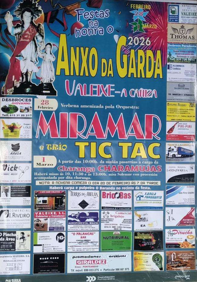 Santo Anxo da Garda de Valeixe en A Caniza