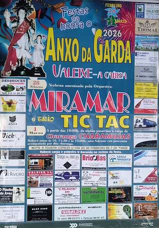 Fechas, información, programa, cartel, imágenes, mapa y ubicación de Santo Anxo da Garda de Valeixe  en  A Caniza