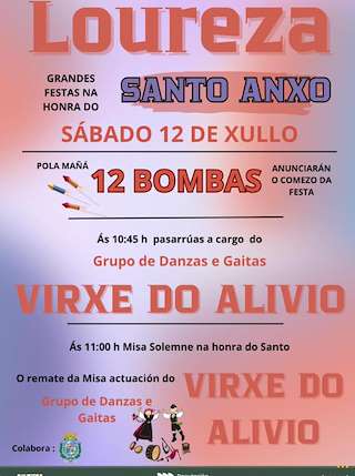 Fechas, información, programa, cartel, imágenes, mapa y ubicación de Santo Anxo de Loureza  en  Oia