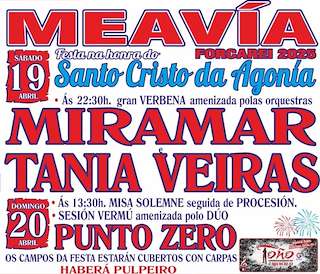 Fechas, información, programa, cartel, imágenes, mapa y ubicación de Santo Cristo da Agonía de Meavía  en  Forcarei