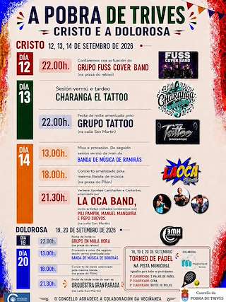 Fechas, información, programa, cartel, imágenes, mapa y ubicación de Santo Cristo da Misericordia e A Dolorosa (2026) en A Pobra de Trives