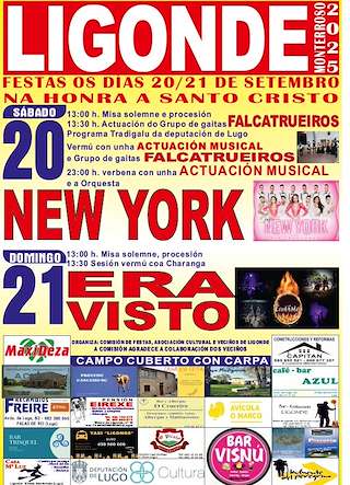 Fechas, información, programa, cartel, imágenes, mapa y ubicación de Santo Cristo de Ligonde  en  Monterroso